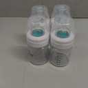 Philips Avent Anti-Colic Baby Bottle with AirFree Vent, Slow Flow 1 Nipple, 0m+, 4oz, 4 Pack, Clear, SCY701/04