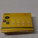 Ascher LED Edison Bulbs 6W, Equivalent 60W, High Brightness Cool White 4000K, 700 Lumens, ST58 Vintage LED Filament Bulbs with 80+ CRI, E26 Base, Non-Dimmable, Clear Glass, 4 Packs