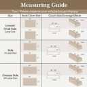 Boho Couch Cover for Dogs Washable Chenille Sofa Covers Reversible Sofa Slipcover Pet Friendly for Sectional Sofa, 2 or 3 Cushion Couch (Boho2 Sage Green, 71" x 134")