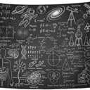 Emvency Tapestry 60x80 inch Home Decor Education Science Formulas Chalkboard for School Math Schematic Physics Equation for Bedroom Living Room Dorm