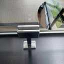 4X 304 Stainless Steel Square Glass Spigots Pool Fence Spigot Clamp, Black