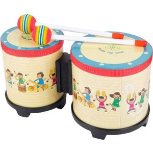 Bongo Drums for Kids 5"-6" Toddler Baby Toy Drum with 2 Colorful Drumsticks Rhythm Percussion Musical Instruments for Children, Boys, Girls,Birthday Gift