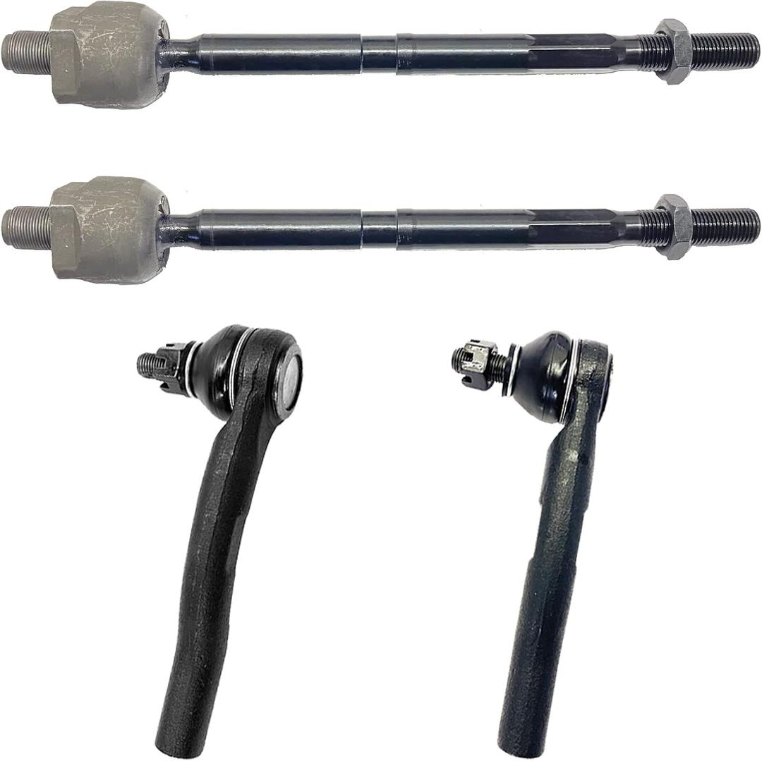 4pc Outer and Inner Tie Rod End Kit EV800937 ES801156 ES801157, Steering Tie Rod End, Outer Inner Tie Rod Ends for Honda CR-V 2012 2013 2014 2015 2016