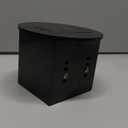 Kanayu Black Recessed Floor Outlet 3.98"x 3.66"x 4" 1-Gang with 4.8a USB Chargers 20 Amp Floor Receptacles Round Outlet Kit Electrical Waterproof Box Cover, ETL Listed