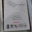 VECELO 14 Inch Full Size Metal Platform Bed Frame with Headboard and Footboard, Heavy Duty Mattress Foundation with Steel Slats Support, No Box Spring Needed, White