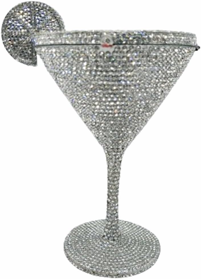 Women Goblet Rhinestone Evening Bag Cocktail Cup Diamond Clutch Funny Crystal Prom Handbag Wedding Purse for Party (Silver) Women Goblet Rhinestone Evening Bag Cocktail Cup Diamond Clutch Funny Crystal Prom Handbag Wedding Purse for Party (Silver)