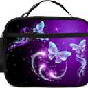 Butterfly Lunch Bag Insulated Reusable Lunch Box Kids Tote Bag For Boys Girls Women Men School Picnic Travel