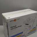 HTVRONT Hat Press Machine - Hat Press Heat Machine for Caps with 2 Platens & Caps Stretcher, White Hat Heat Press Machine for Caps with Memory Mode and Non-Slip Base for Heat Transfer Vinyl