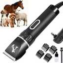 Professional Dog Clippers for Thick Coats - Heavy Duty Pet Grooming Clippers with Powerful Motor & Detachable Blades, Corded Hair Shears,Swiftly Trim Dogs, Cats, Sheep,Horses Dense Fur