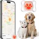GPS Tracker for Cats 1 Pack, Mini GPS Cat Tracker, Smart Pet Activity Tracker, No Monthly Fee, Compatible with Apple Find My(iOS Only), Anti-Lost, Finder Tag for Vehicles, Pets, Kids, Items