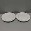 White Salad Plates Set of 4, 8 Inch Ceramic Plates (20 cm)  White Porcelain Appetizer & Dessert Plates for Kitchen, Salad, Snack & Everyday Use, Microwave & Dishwasher Safe