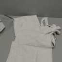 H.VERSAILTEX Tie Up Linen Curtains 63 Inch Length Nature Linen Textured Privacy Curtain Multi Hanging Ways Shade Balloon Window Shade Rod Pocket Casual Curtain - 42x63 - 2 Panels, Off White