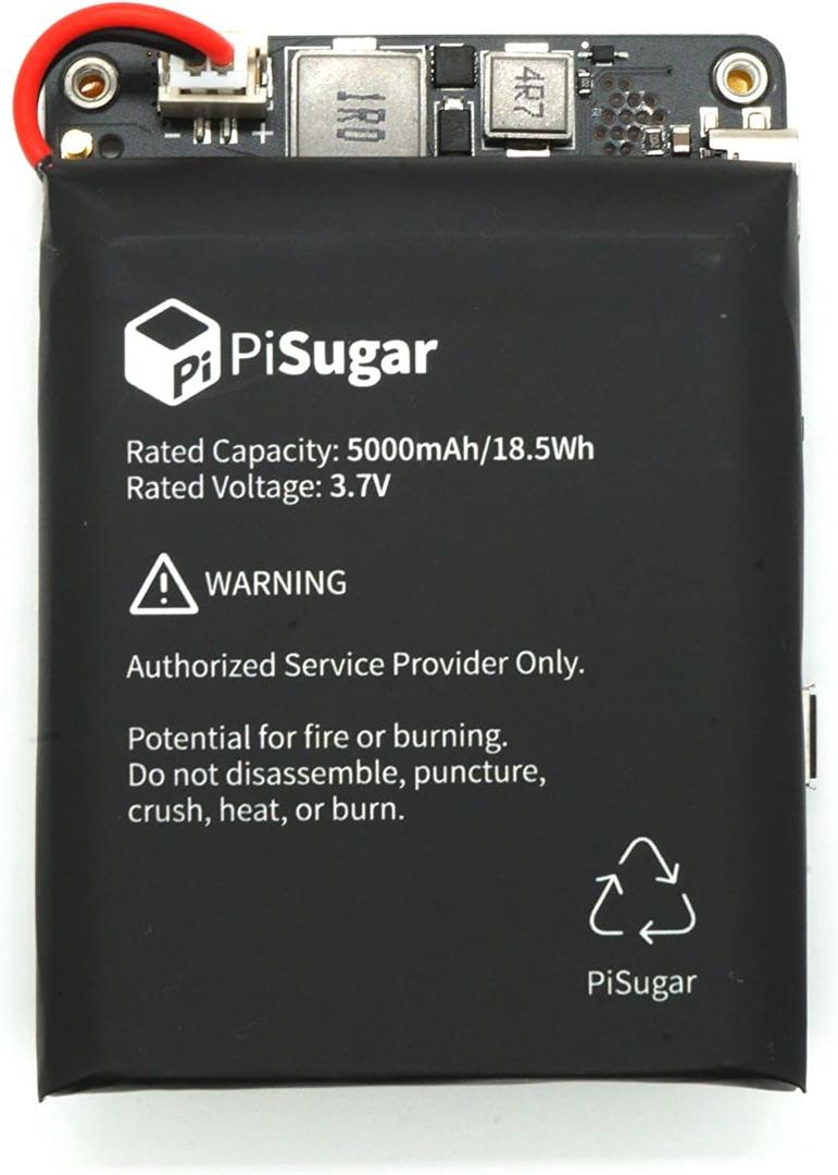PiSugar 3 Plus Portable Pwnagotchi Power Management for Raspberry Pi 3B/3B+/4B Model (Not Include Raspberry Pi)