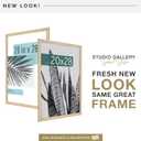 MCS Studio Gallery 20x28 Poster Frame Natural Woodgrain Engineered Wood, Vertical & Horizontal Wall Hanging Large Picture Frame for Photos, Posters & Art Prints (1-Pack)