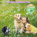 Bubble Machine Automatic Bubble Blower for Kids Toddlers Spherical LED Bubble Maker Electric Auto Rotating 45/360 Outdoor Toy for Easter and Birthday Gift Party Wedding