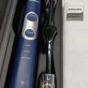 Philips Sonicare ProtectiveClean 6500 Rechargeable Electric Toothbrush, with Pressure Sensor, 3 Cleaning Modes, SmarTimer and QuadPacer, 14-Day Battery Life, Charging Travel Case, Navy Blue, HX6462/07