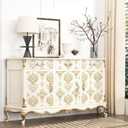 Laatse Light Symmetry Floral Peel and Stick Wallpaper 17.5" x 118",Beige
