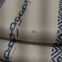 jinchan 100% Blackout Curtains 96 Inches Long for Bedroom, Boho Insulated Curtains Blue Striped Pattern Geometric Drapes Back Tab Rod Pocket Room Darkening Retro Farmhouse Pattern 2 Panels