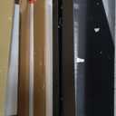 Henn&Hart 28" Wooden Accent Cabinet, Sideboard Buffet Cabinet with 2 Panel Doors, an Adjustable Shelf and Cable Management Cut-Out for Living Room, Dining Room, Bedroom or Entryway, Antiqued Gray Oak (Black Grain)