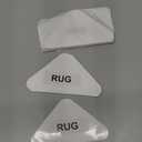 X-Protector Rug Tape for Carpet - 12 Pcs Set - White Anti-Slip & Anti-Curling Carpet Tape for Rugs - Premium Rug Pad Gripper - Ideal Carpet Corner Grippers to Keep Your Rugs & Make Corners Flat