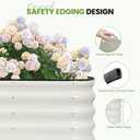 G GOOD GAIN Raised Garden Bed Kit - 5-in-1 Adjustable Galvanized Metal Planter Box with Protective Tape & Gloves & Tools | 8x3x1.4ft Outdoor Raised Bed for Gardening Vegetables, Flowers, Herbs, Green