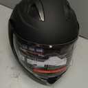 ZJHELM Motorcycle Helmet, Full Face, Matte Black, DOT Certified, Flip-Up Design (Large)