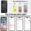 Vinich for iPhone 11 Wallet Case with Card Holder, RFID Blocking Credit Slots Kickstand Shockproof Phone Cover Fit for iPhone 11 6.1" Black
