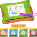 16pc Mini Magnetic Drawing Board, 4-Colors Travel Size Erasable Doodle Magna Board Toy, Small Writing Painting Sketching Pad, Educational Learning and Classroom Prizes for Toddler Boy Girl Kids Child