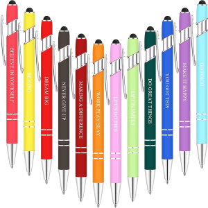 Motivational Inspirational Quotes Snarky Screen Touch Stylus Ballpoint Pens, Office Encouraging Scriptures