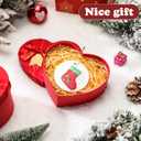 AmazingSpark 64 Pcs Christmas Stocking Magic Foam Texture Painting Kit, 36 Pcs Foam Texture Paper Stocking Crafts, 24 Colors Markers Paint 3D Effect DIY Blank Xmas Hanging Ornaments for Gifts