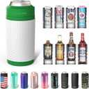 Frost Buddy Universal Buddy Can Cooler - Fits All - For Regular 12 & 16 oz or Slim-Size Bottles - Insulated Double-Walled Stainless Steel (Golf)