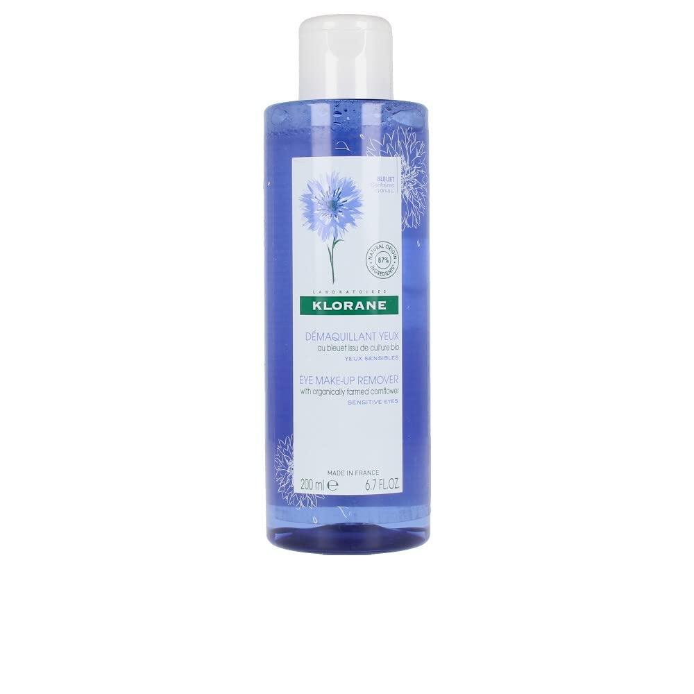 Klorane - Eye Makeup Remover With Organically Farmed Cornflower - For Sensitive Skin - Free of Oil, -Fragrance, & Sulfates - 6.7 fl. oz.
