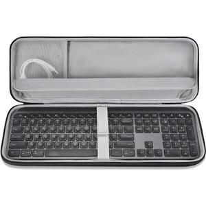 CASEDAO Hard Keyboard Carrying Case Sleeve Cover for MX Keys S/MX Keys Advanced Wireless Illuminated Keyboard, Travel Protective Storage Bag