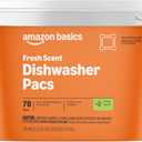 Amazon Basics Dishwasher Detergent Pacs, Fresh Scent, 78 Count
