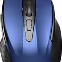 TECKNET USB Wired Mouse, 6-Button Corded Computer Mouse with 4 Adjustable DPI, Optical Computer Mice with Ergonomic Design and 5FT Cord for Laptop, Chromebook, PC, Desktop, Mac, Notebook-Blue