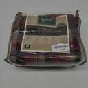 Woolrich Cotton Sheet Set Cottage Charms Print, 100% Cotton Flannel Sheets Warm & Fuzzy Bedding Set Twin Size Sheets, Fitted Pocket Fits Up to 12" Mattress, Twin Red Plaid 3 Piece