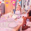 175 Pcs Pink Plates and Napkins, Pink Mothers Day Decorations Include Scalloped Birthday Plate Napkins Cups Plastic Cutlery Disposable Dinnerware for Wedding, Bridal Baby Shower