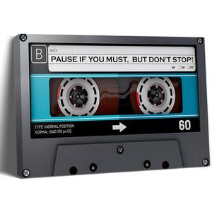 Balgardekor Painting Canvas Motivating Wall Art Home Decor for Living Room Office Inspirational Quote Make Good Choice Life Has No Rewind Pause If You Must.But Don't Stop (1, Blue, 12 x 16 Inches)