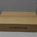 Ruqmuis Chair Cushions for Dining Chairs, 2" Thick Seat Cushions for Kitchen Chairs, D-Shaped Chair Pads with Washable Cover, Ties and Non Slip Backing, 17'' x 16'', Set of 4, Beige