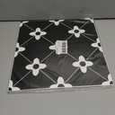 Elffloor Peel and Stick Floor Tile: 10 PCS Black Waterproof Vinyl Flooring, 11.8 in11.8 in Self-Adhesive Floor Tiles Stickers for Bathroom, Kitchen, Classroom, Bedroom