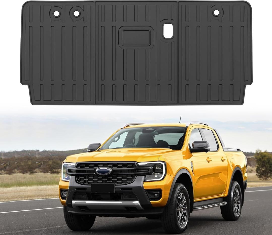 Custom for 2019-2026 Ford Ranger Rear Seat Backrest Mats All Weather TPE Protection Mat for 2026 Ranger Accessories (for 2019-2026 Ford Ranger)