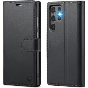 Samsung Galaxy S24 Ultra Wallet Case Phone Case Black for Samsung S24Ultra | RFID Blocking, Credit Card Holder, PU Leather, Folio Flip, Kickstand, Protective, Shockproof, Cover, Women Men