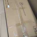 59 inch L Shaped Computer Desk with Power Outlets, Home Office Desk with 4 Adjustable Storage Drawers, Corner Desk with 2 Monitor Stands, Two Person Gaming Desk for Bedroom, White