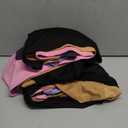 Real Essentials 5 Pack: Women's Short Sleeve Split Hem V-Neck T-Shirts, Athletic Tops, Gym, Workout, Yoga, Activewear (Plus) (3X)