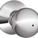SCHLAGE F40ORB625 Orbit Privacy Knob, Bright Chrome
