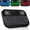 iPazzPort(Upgrade Mini Bluetooth Keyboard with Touchpad Mouse,Portable 2.4G Wireless Keyboard with Backlit for Fire TV Stick/PC/Smart TV/Windows/Laptop/Phone/Mac/Android TV Box and More