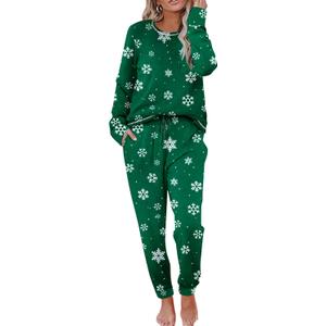 Ekouaer Valentine's Pajamas Women's Long Sleeve Pj Set Soft 2 Piece Loungewear Sleepwear with Jogger Pants XS-3XL (Large)