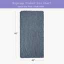 Bigacogo Chunky Knit Throw Blanket for Couch, 40x80 inches, 100% Hand Knitted with Thick Jumbo Chenille Yarn, Cozy Soft Large Rope Knot Cable Crochet Blankets for Sofa Bed Living Room, Cold Sea Blue