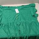 Women's New T-Shirt Cute Doll, Jacquard Top Ruffled Loose Tunic, Size 4XL