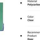 Frameless Shower Door Bottom Seal Shower Sweep with Drip Rail for 1/4" Glass,36" Long, Vinyl, Clear